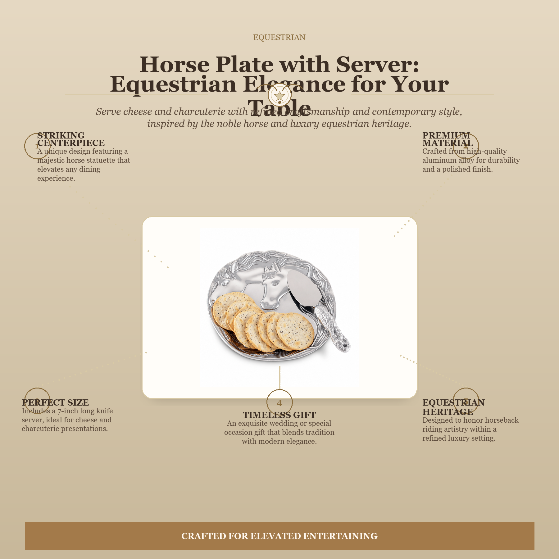 Horse Plate with Server