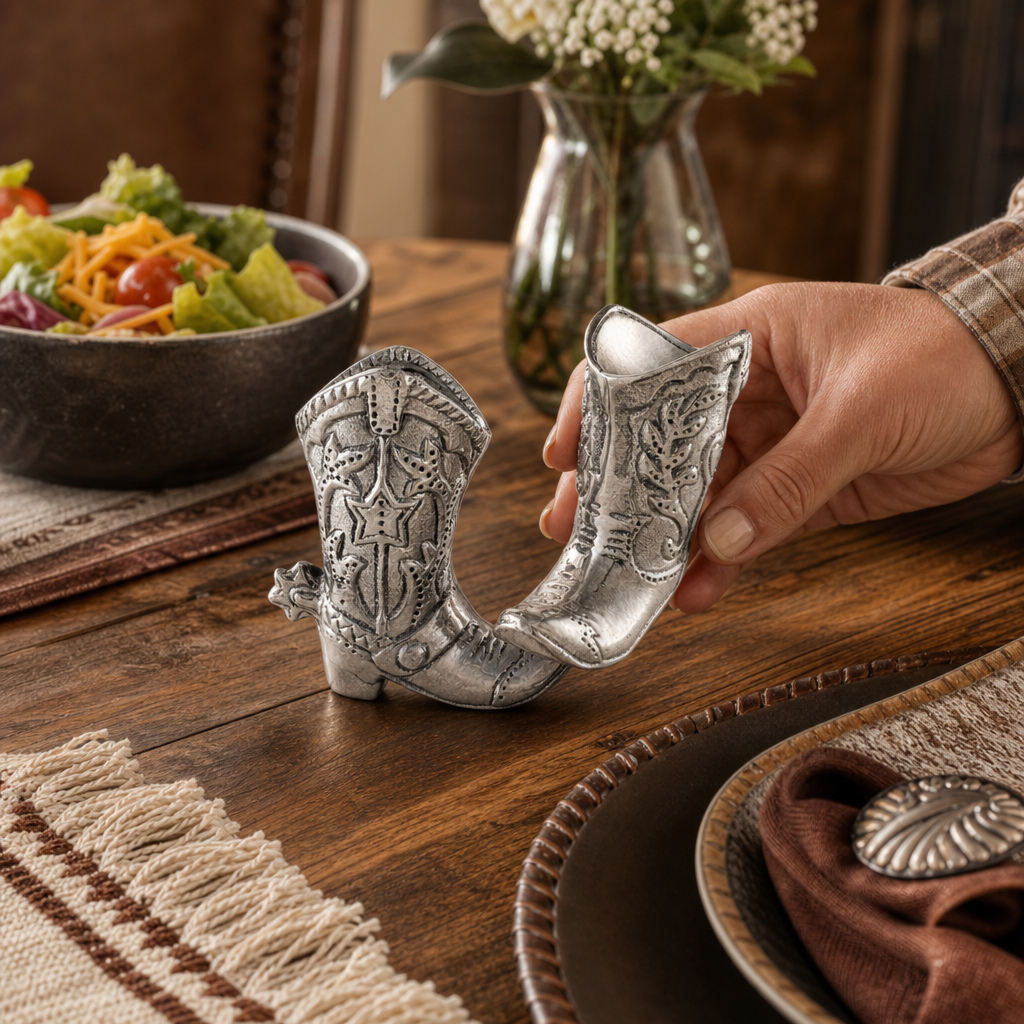 Cowboy Boot Salt and Pepper Set  