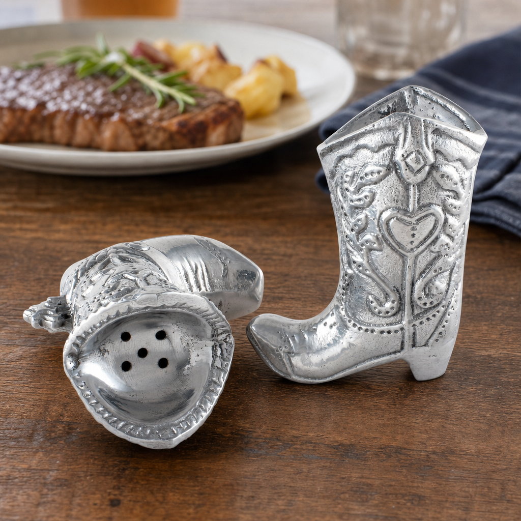 Cowboy Boot Salt and Pepper Set  