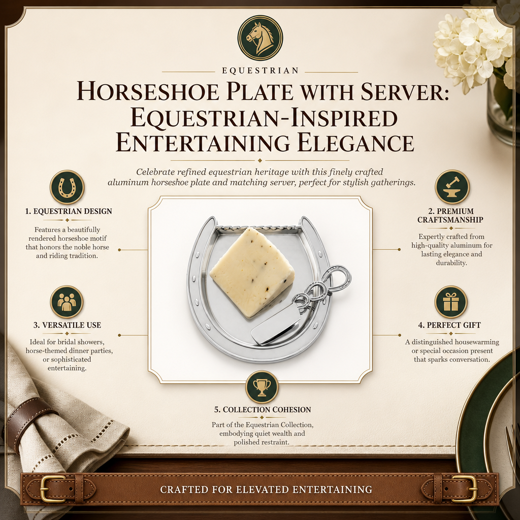 Horseshoe Plate with Server  