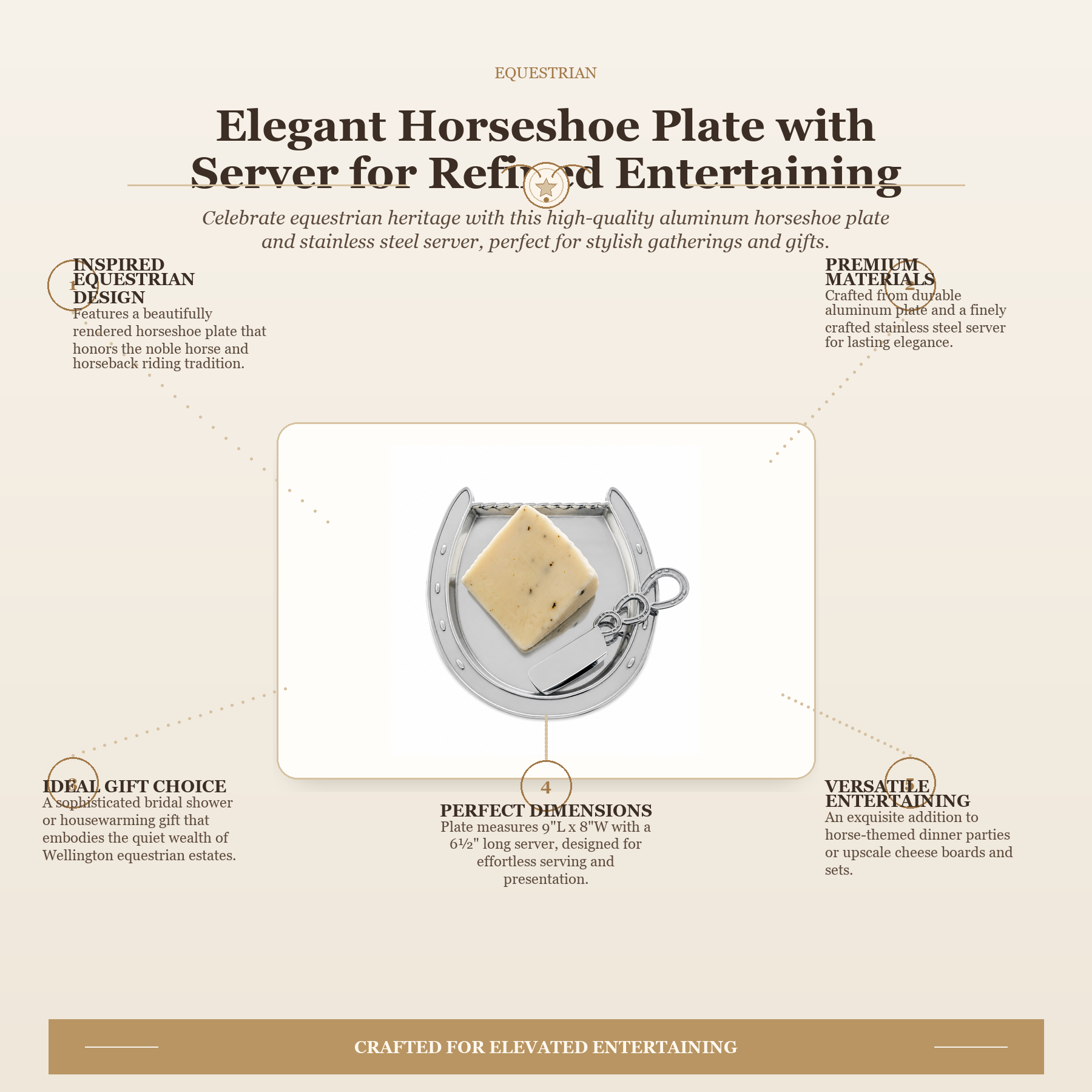 Horseshoe Plate with Server