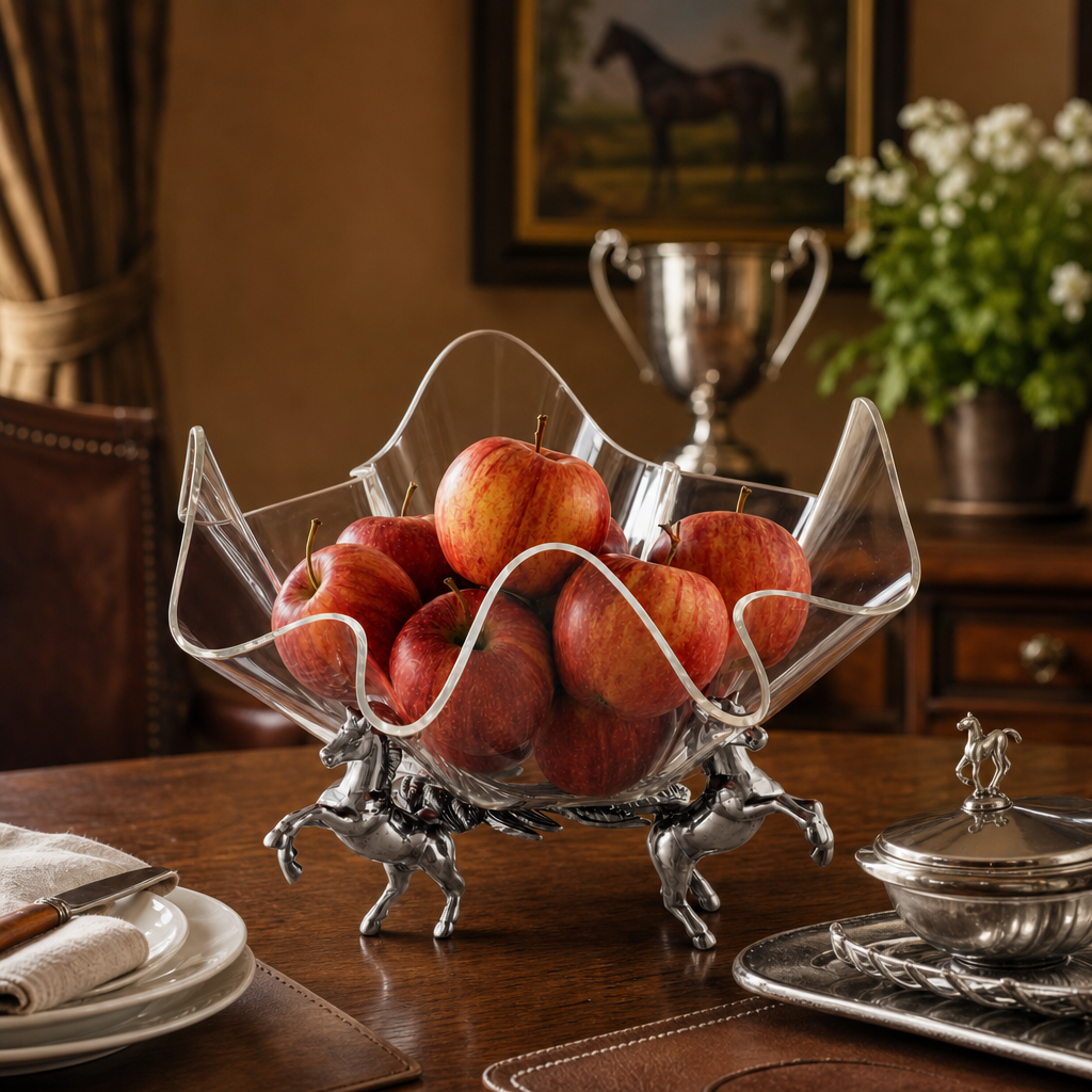 Horse Stand Acrylic Bowl 11  