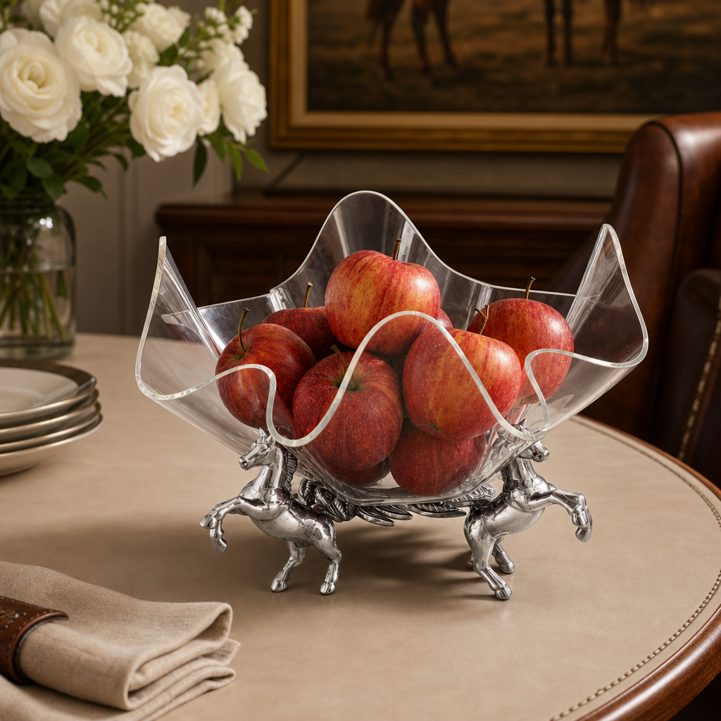 Horse Stand Acrylic Bowl 11  