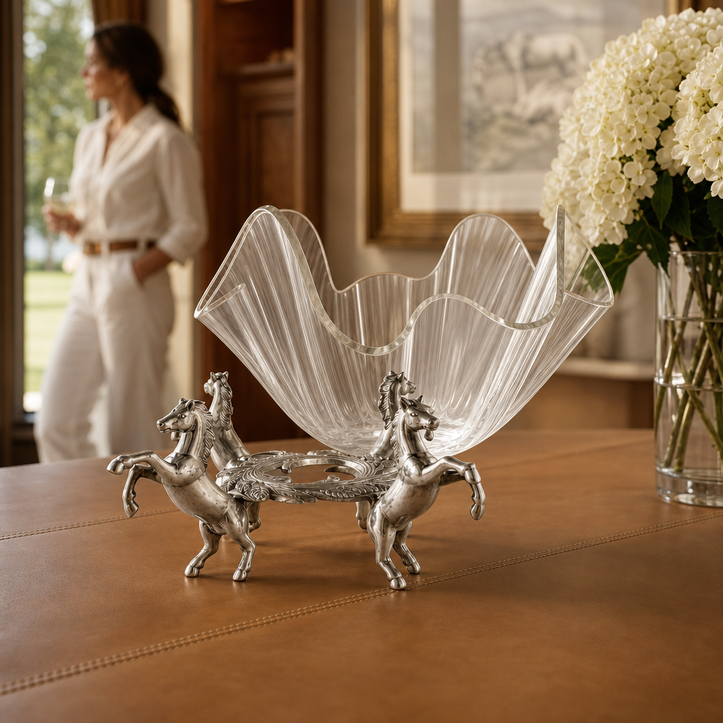Horse Stand Acrylic Bowl 11  