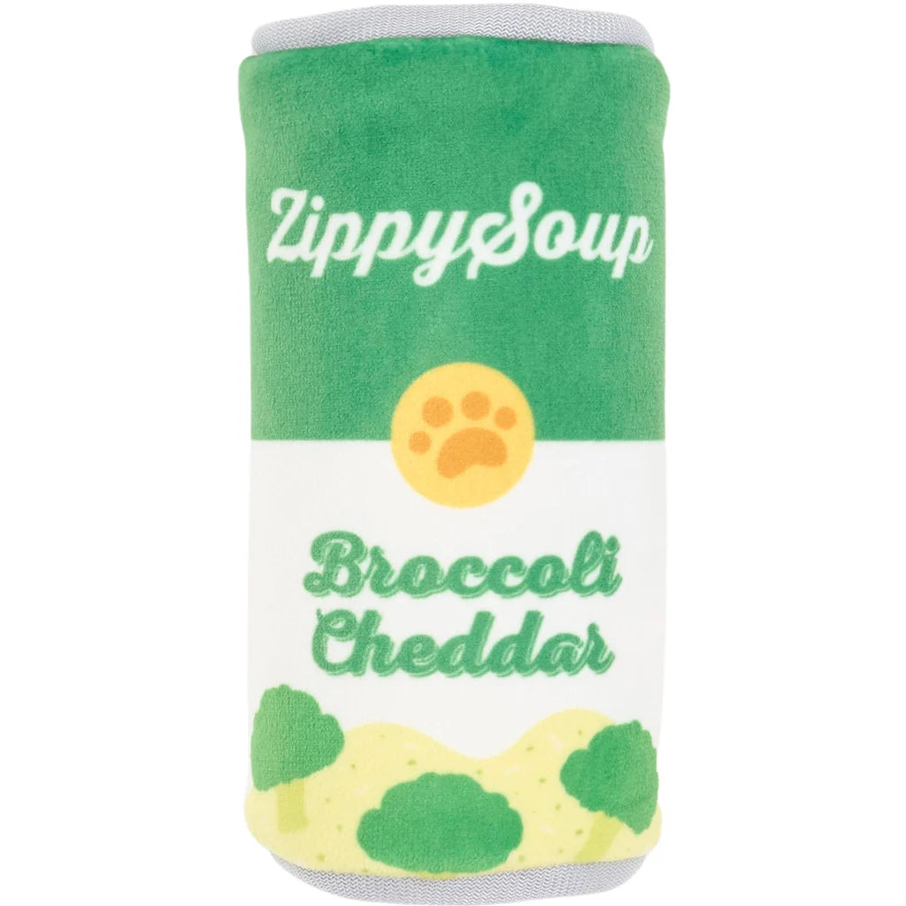 ZIPPYPAWS SQUEAKIE CAN BROCCOLI CHEDDAR SOUP