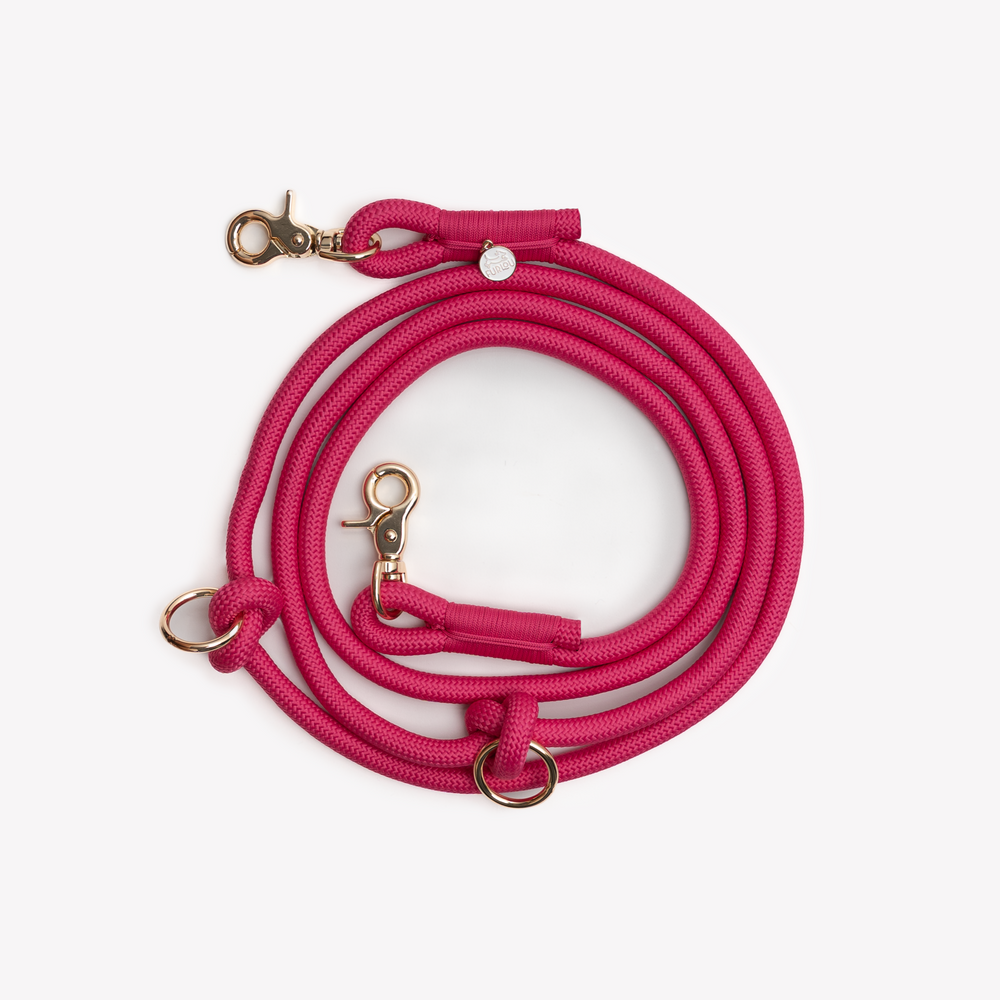 'Magenta' - Hands Free Braided Leash - Equine Exchange Tack Shop