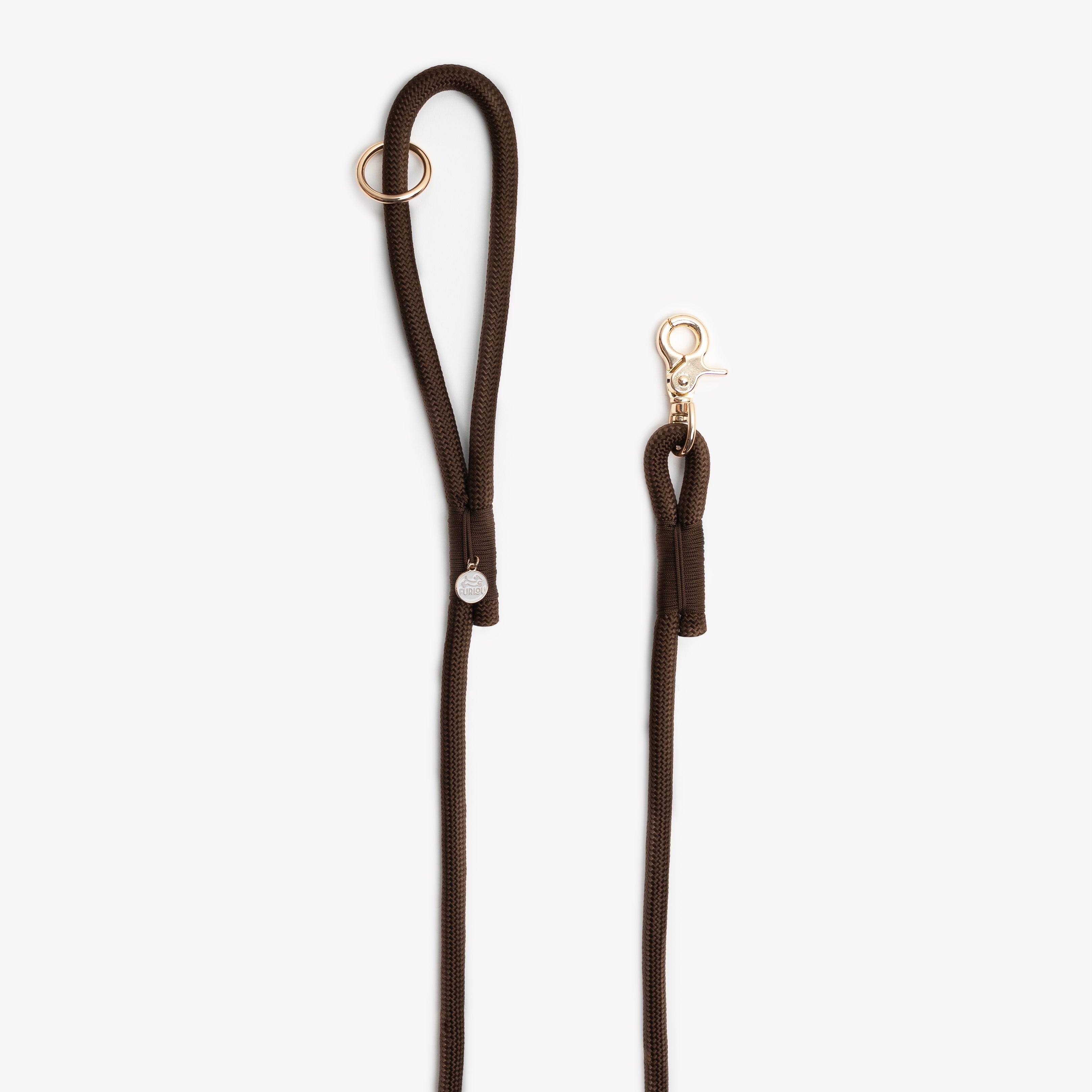 'Brown' - Braided Rope Leash - Equine Exchange Tack Shop