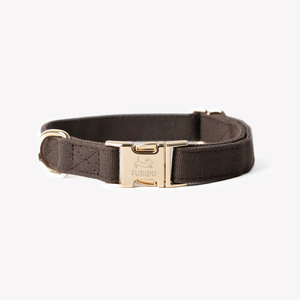 'Brown' - Canvas Dog Collar - Equine Exchange Tack Shop