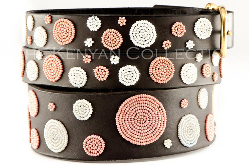 Pink Dots Belt in Wide Width - Equine Exchange Tack Shop