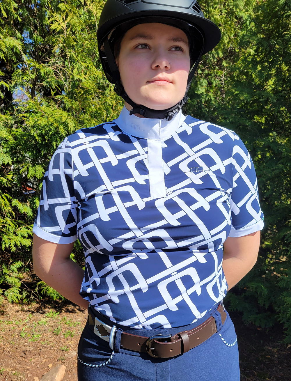 AA Ladies Alcina Short Sleeve Show Shirt - Equine Exchange Tack Shop
