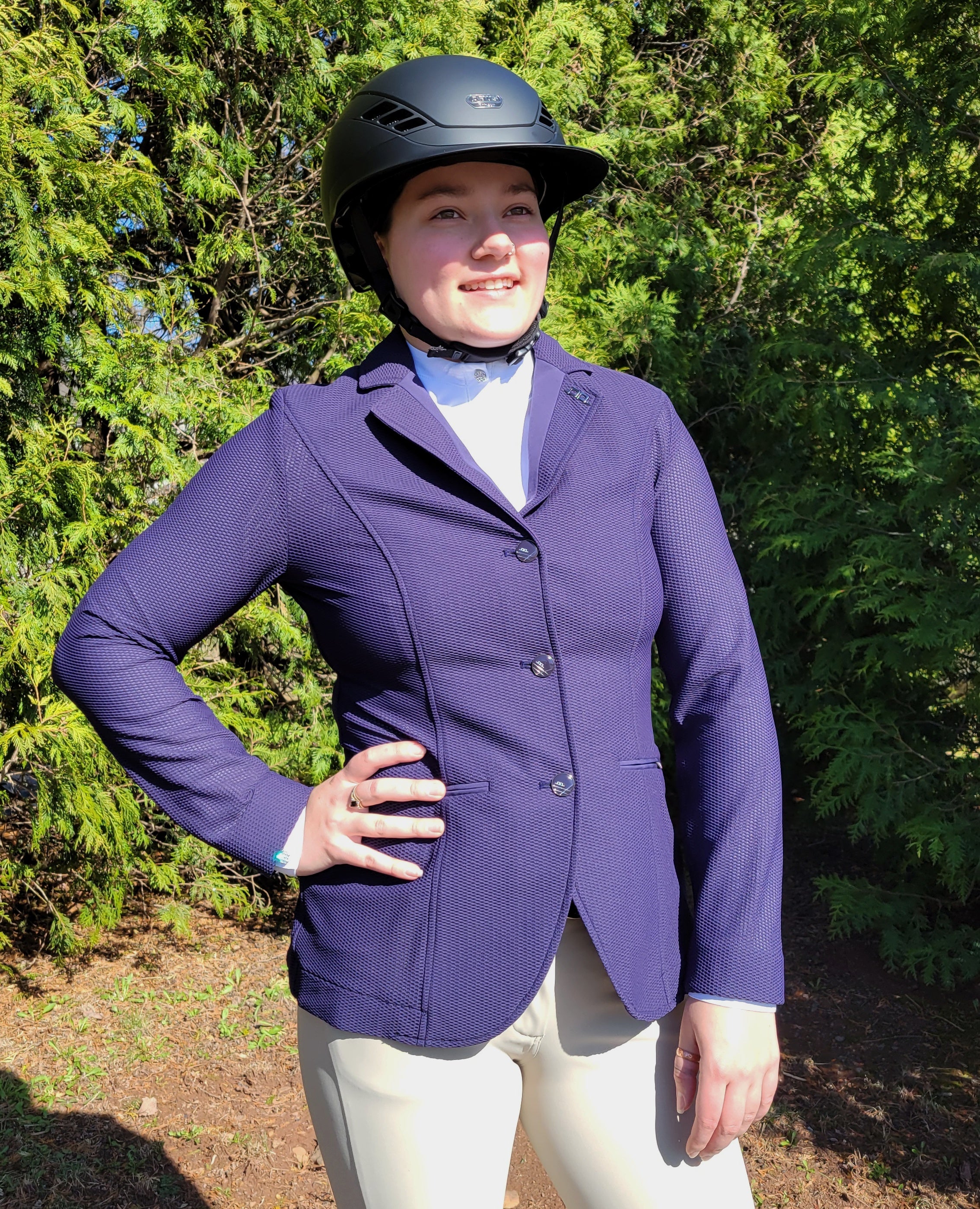 Veste Horseware Motion Lite Veste De Dressage Légère Pour Femme Horseware Motion Lite - Couleur Noir/Bleu Marine, Tailles XXS à XXL Laine Mohair Veste Horseware Motion Lite Veste De Dressage Légère Pour Femme Horseware Motion Lite - Couleur Noir/Bleu Marine, Tailles XXS à XXL Laine Mohair