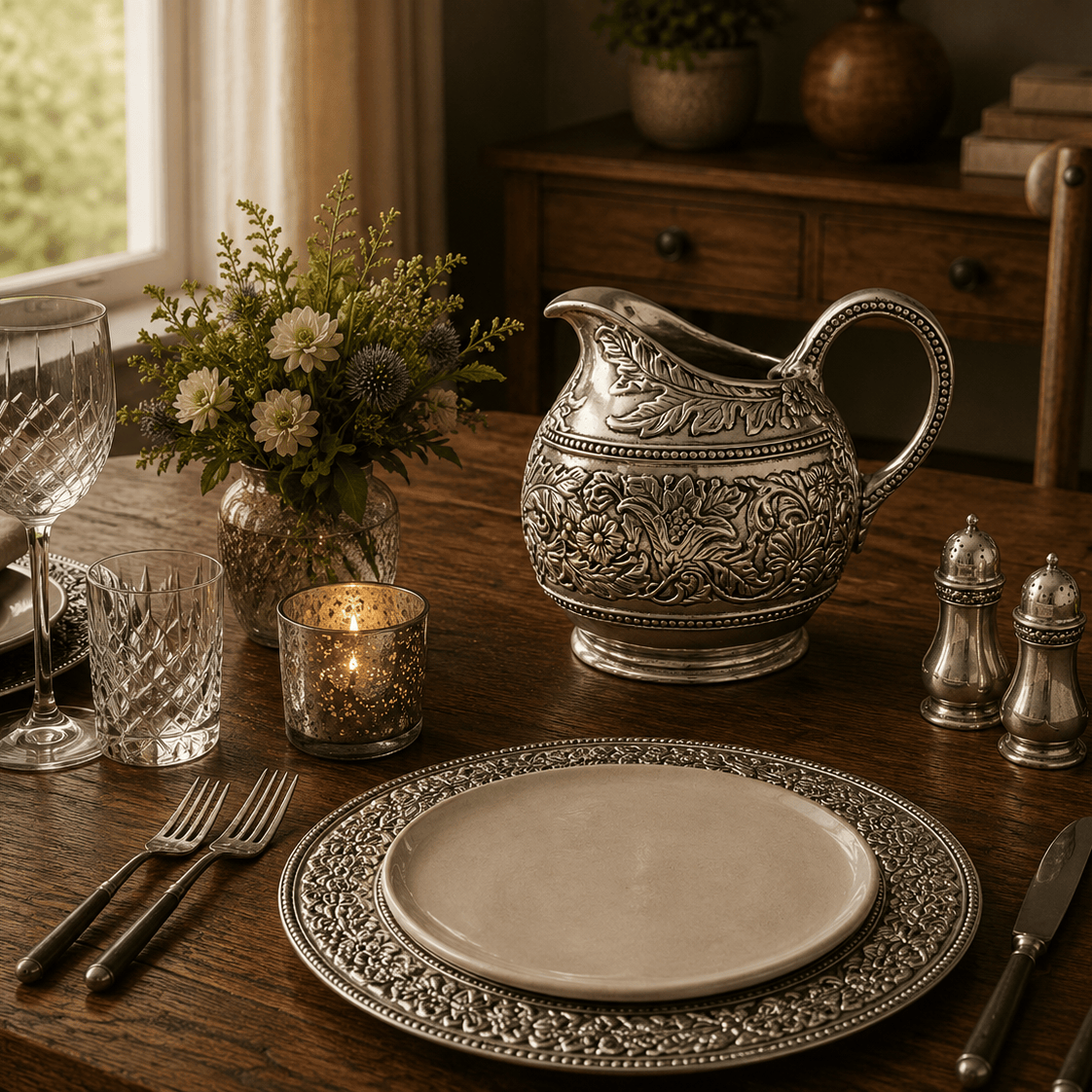 Concho Pattern Pitcher  