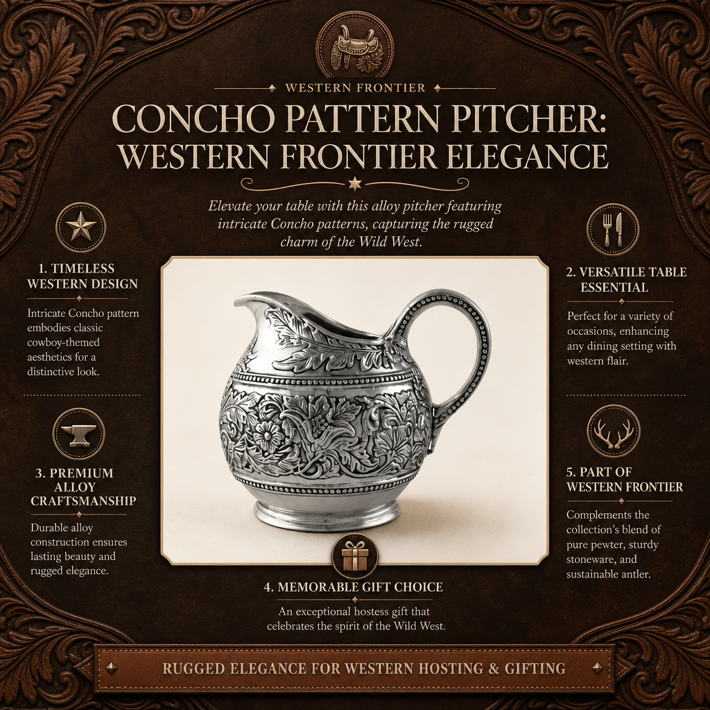 Concho Pattern Pitcher  