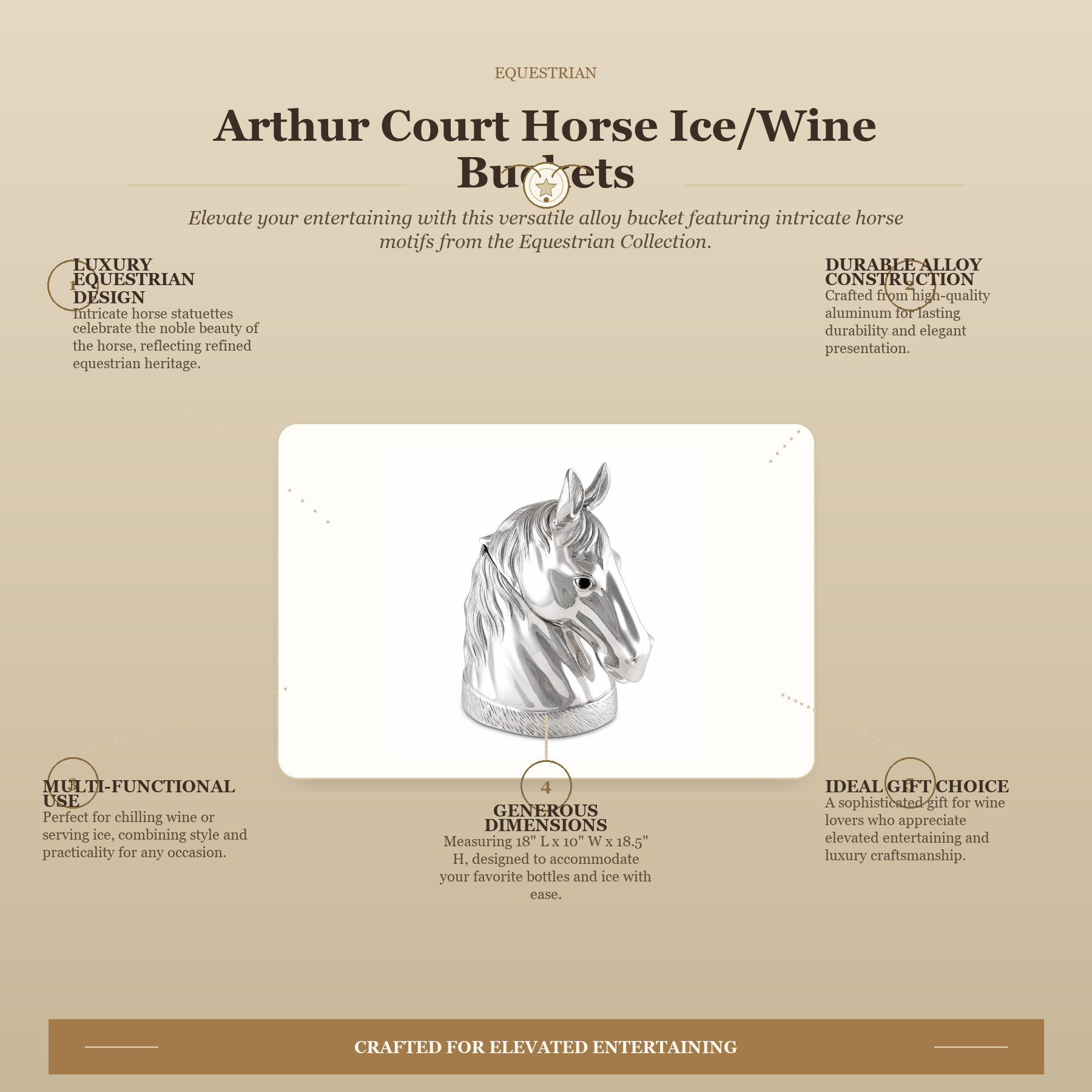 Horse Ice/Wine Buckets