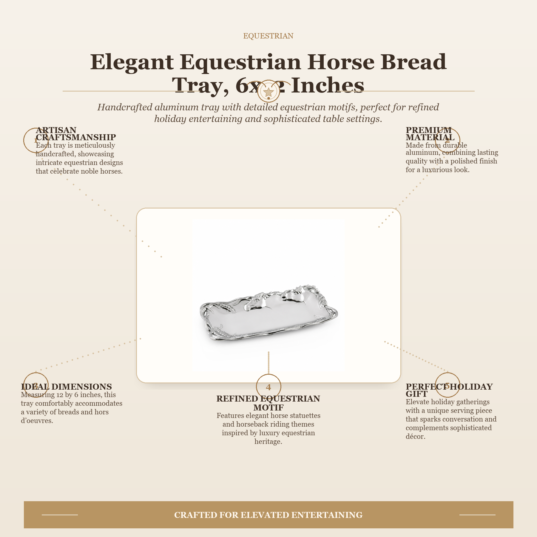 Horse Bread Tray 6x12