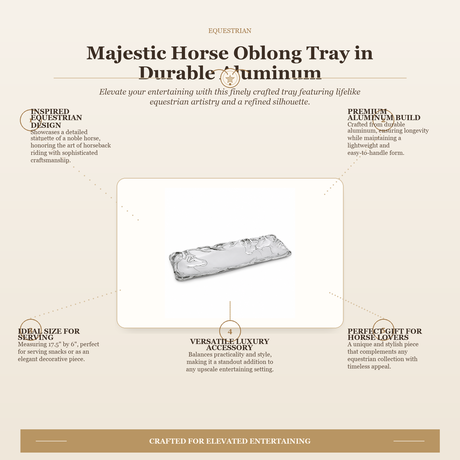 Horse Oblong Tray