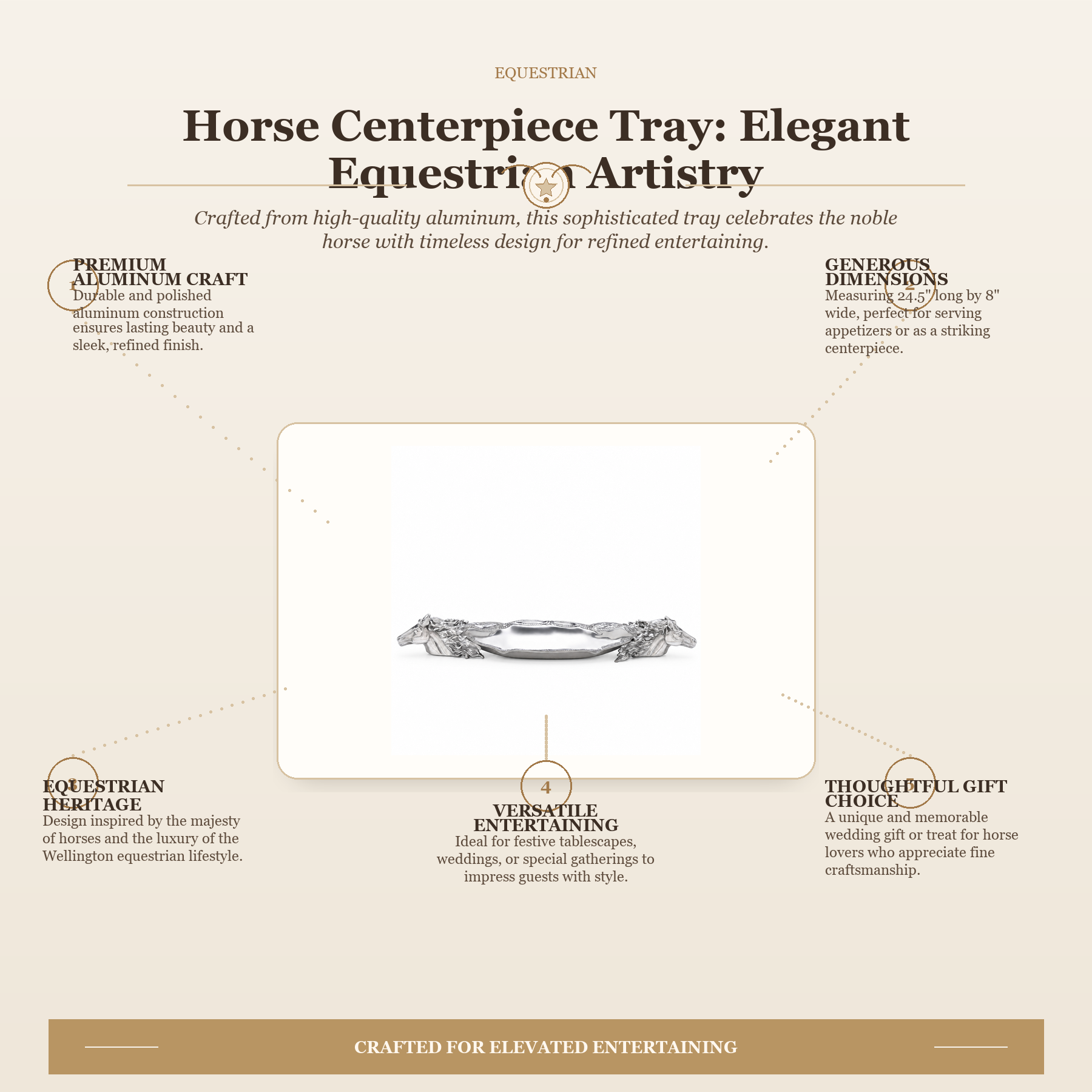 Horse Centerpiece Tray