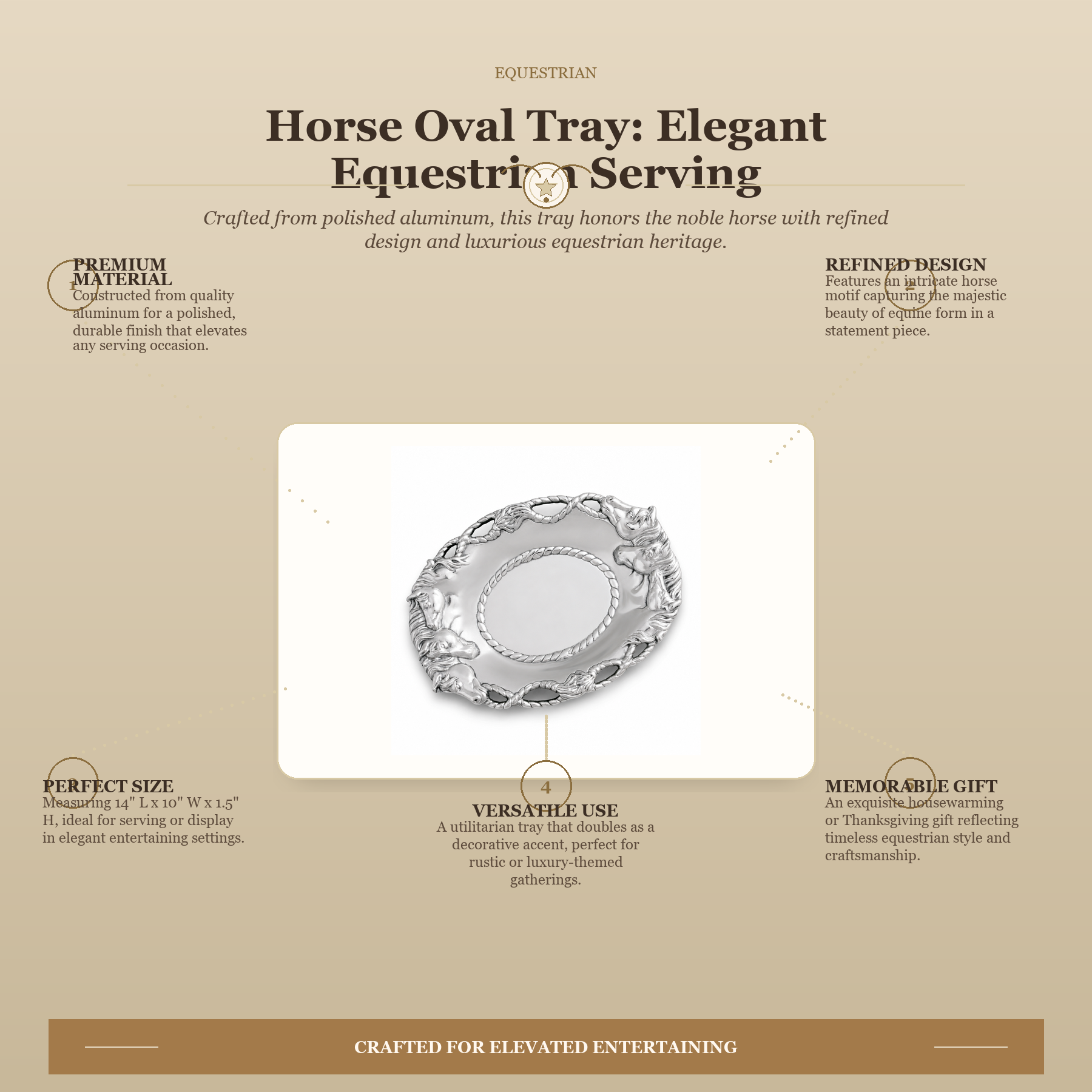 Horse Oval Tray