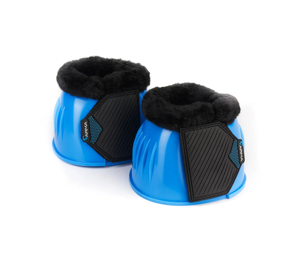 Arma Ribbed Rubber Bell Boots w/Fleece - Equine Exchange Tack Shop