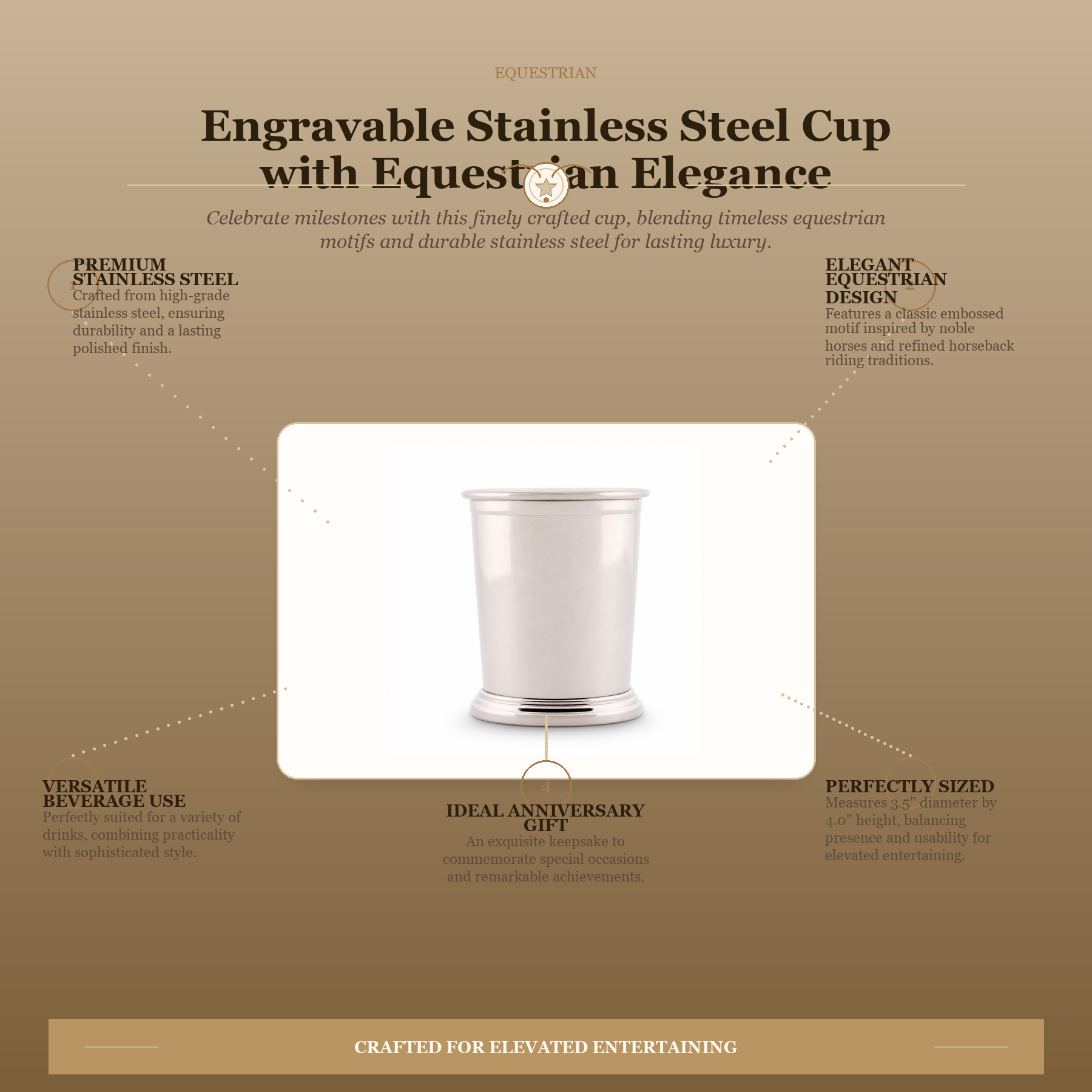 Engravable Stainless Steel Cup