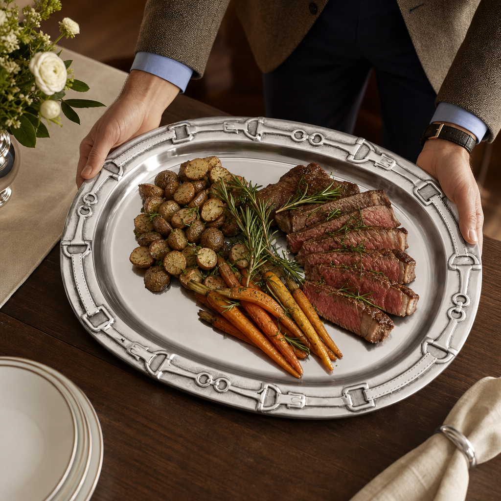 Equestrian Oval Platter