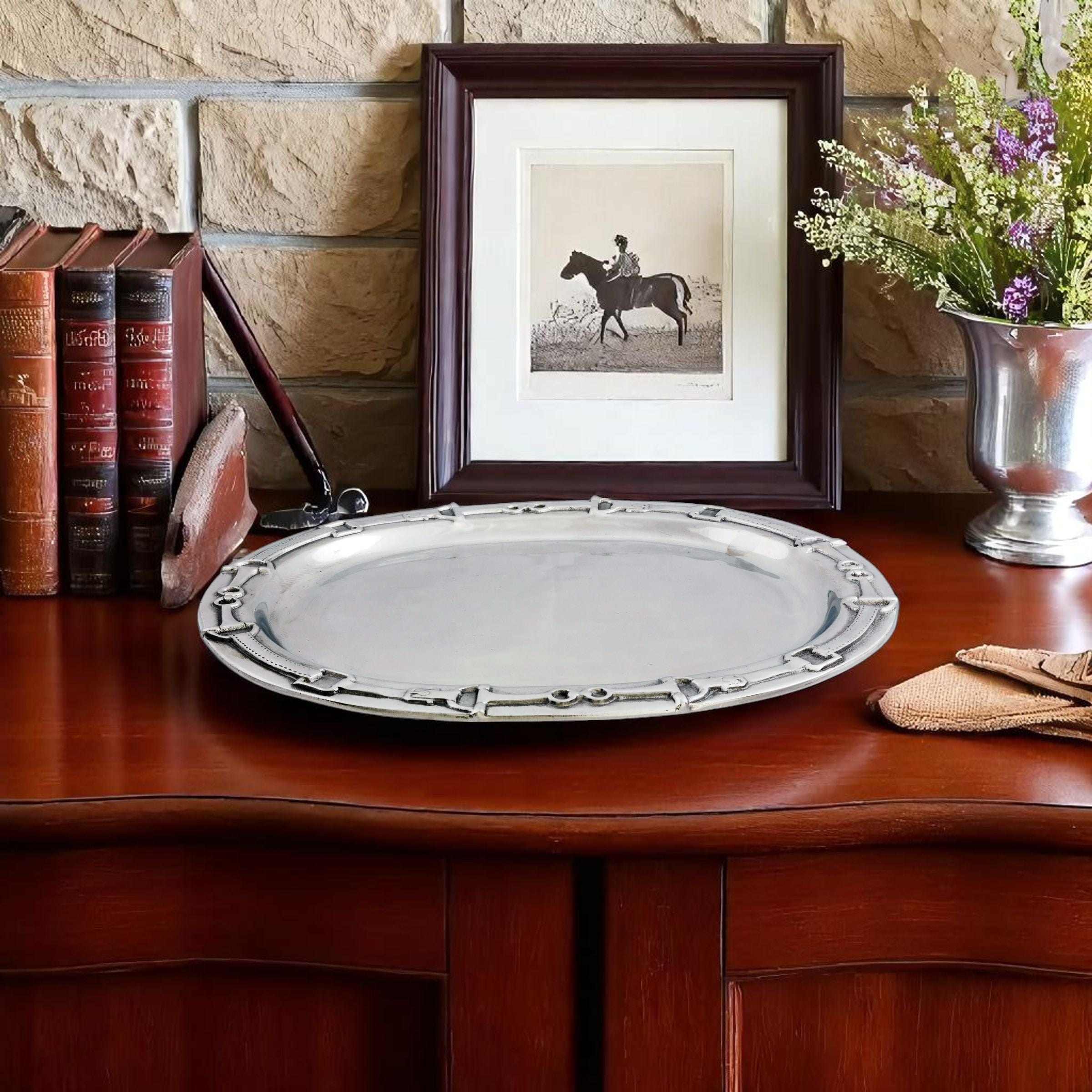 Equestrian Oval Platter  