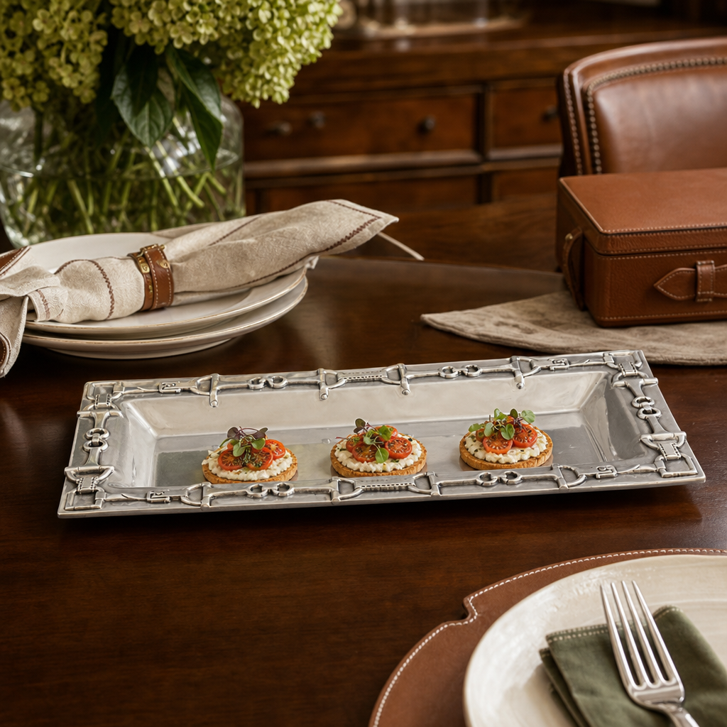 Equestrian Oblong Tray