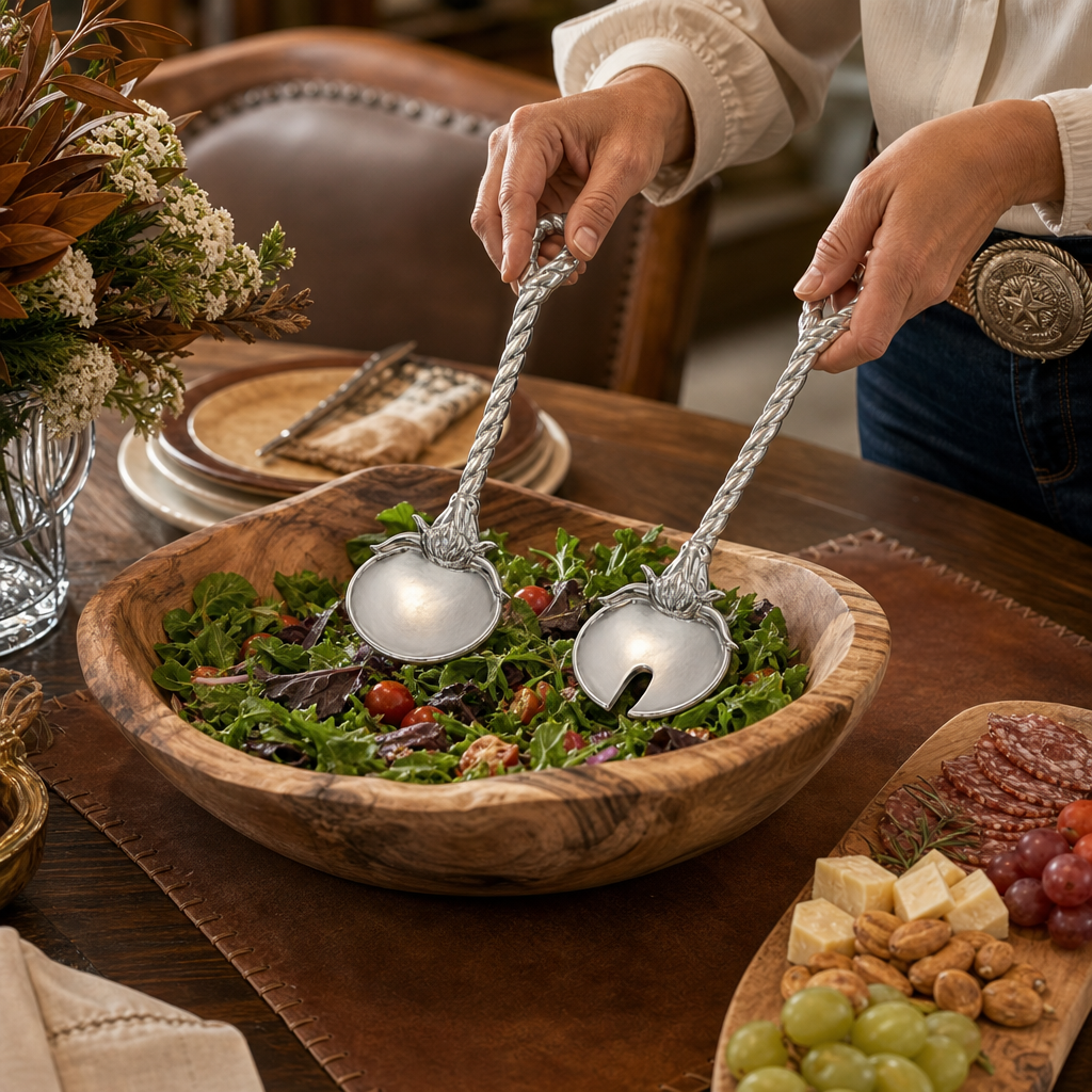 Longhorn Serving Set  