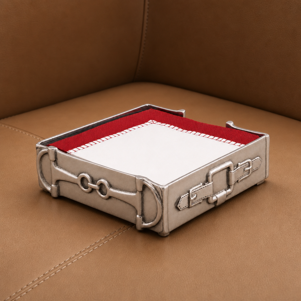 Equestrian Luncheon Napkin Box  