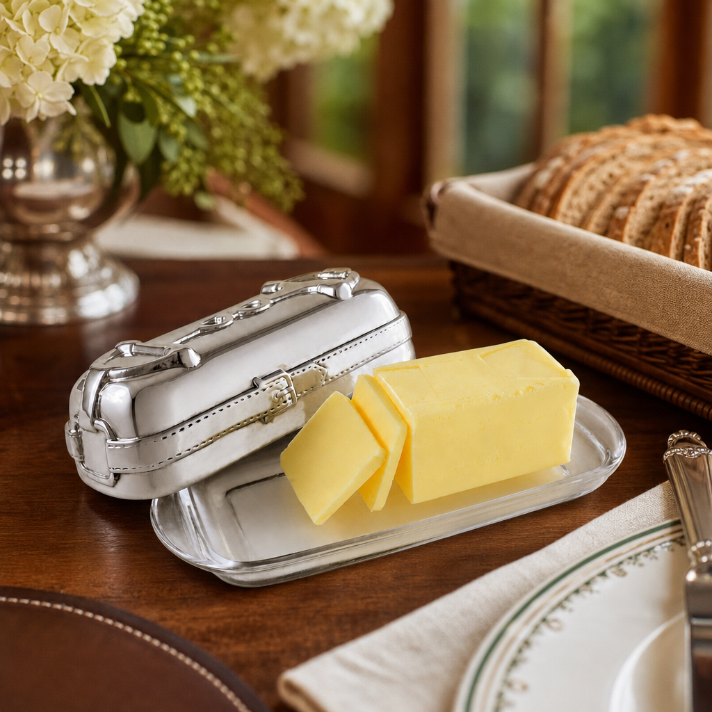 Equestrian Butter Dish