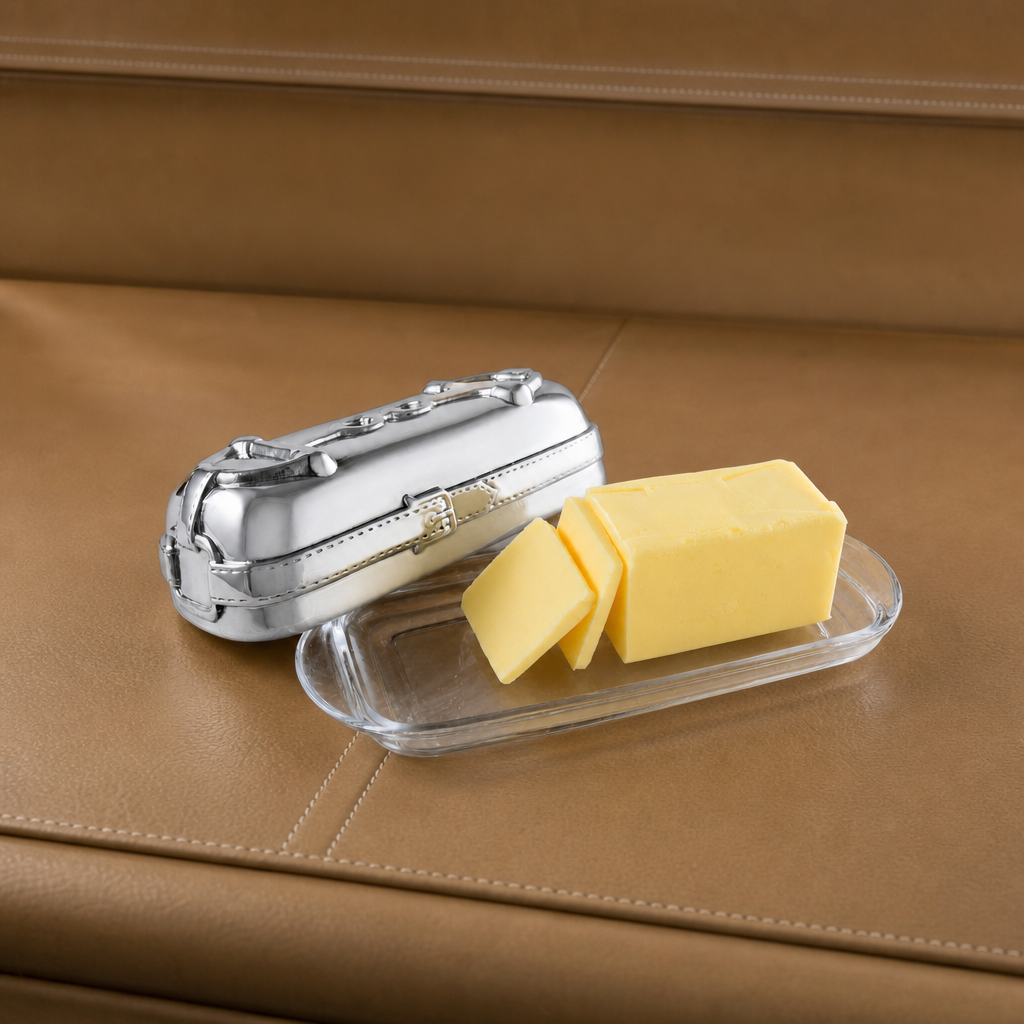 Equestrian Butter Dish