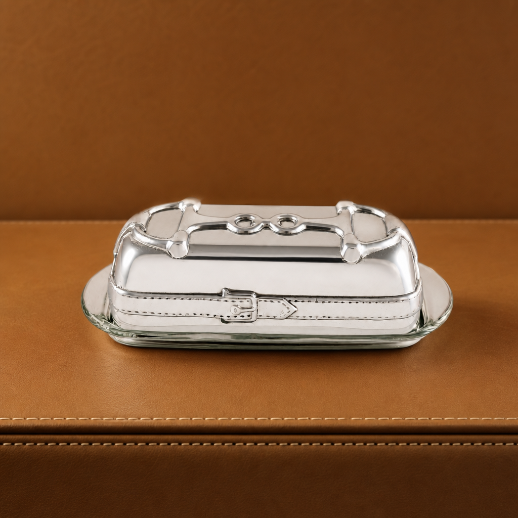 Equestrian Butter Dish
