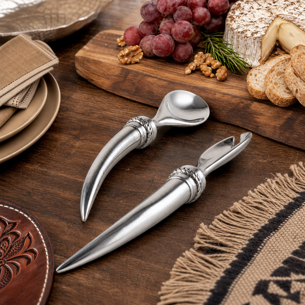 Longhorn Serving Set  