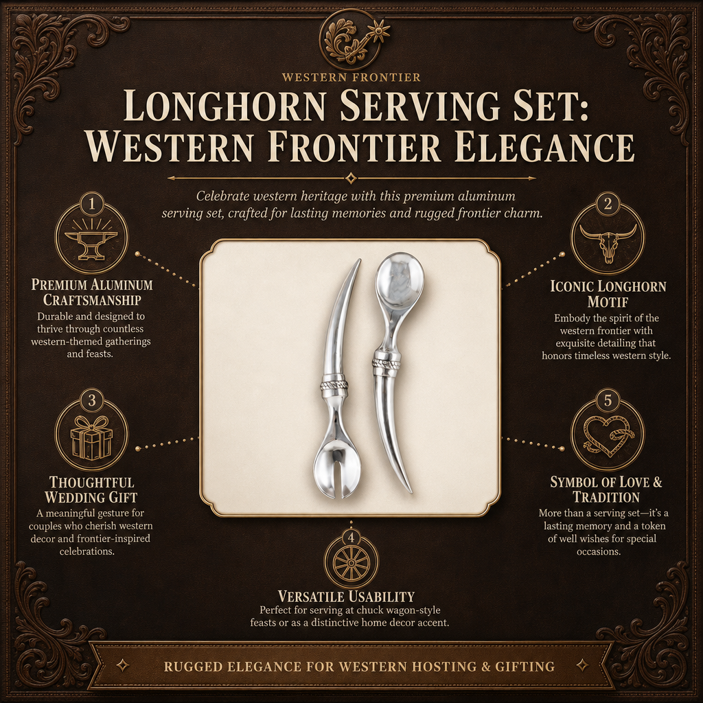 Longhorn Serving Set  