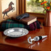 Equestrian Wine Coaster and Stopper Set  