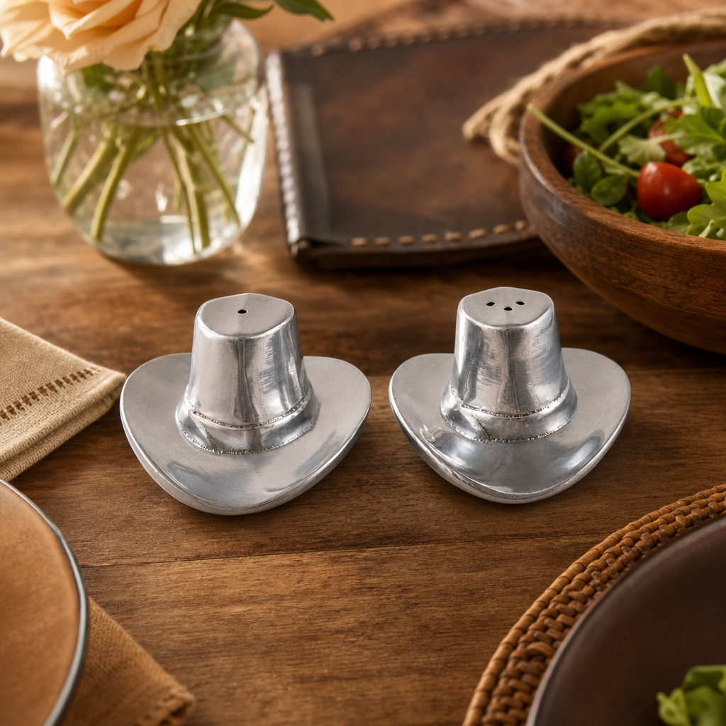 Cowboy Hat Salt and Pepper Set  