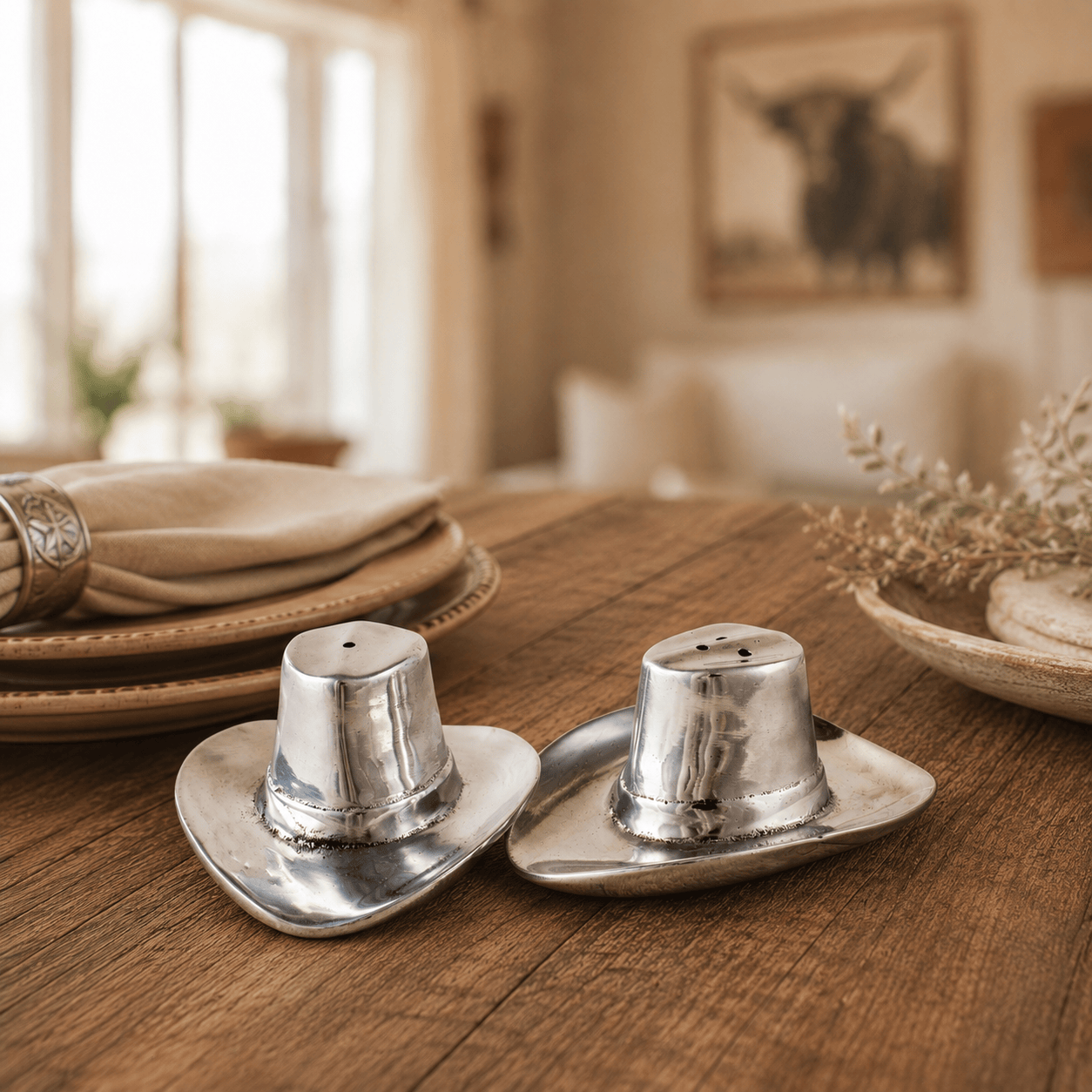 Cowboy Hat Salt and Pepper Set