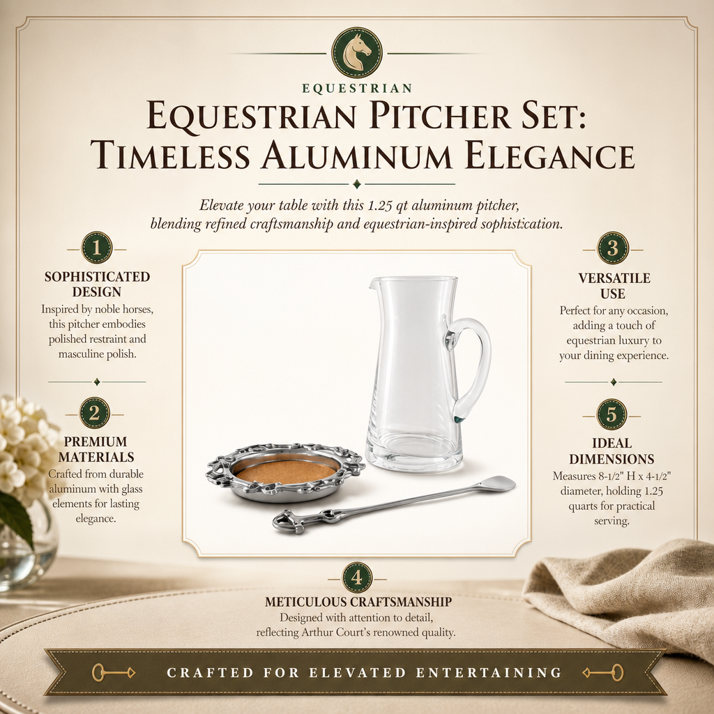 Equestrian Pitcher Set