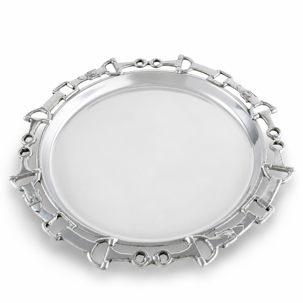 Equestrian Round Tray 12