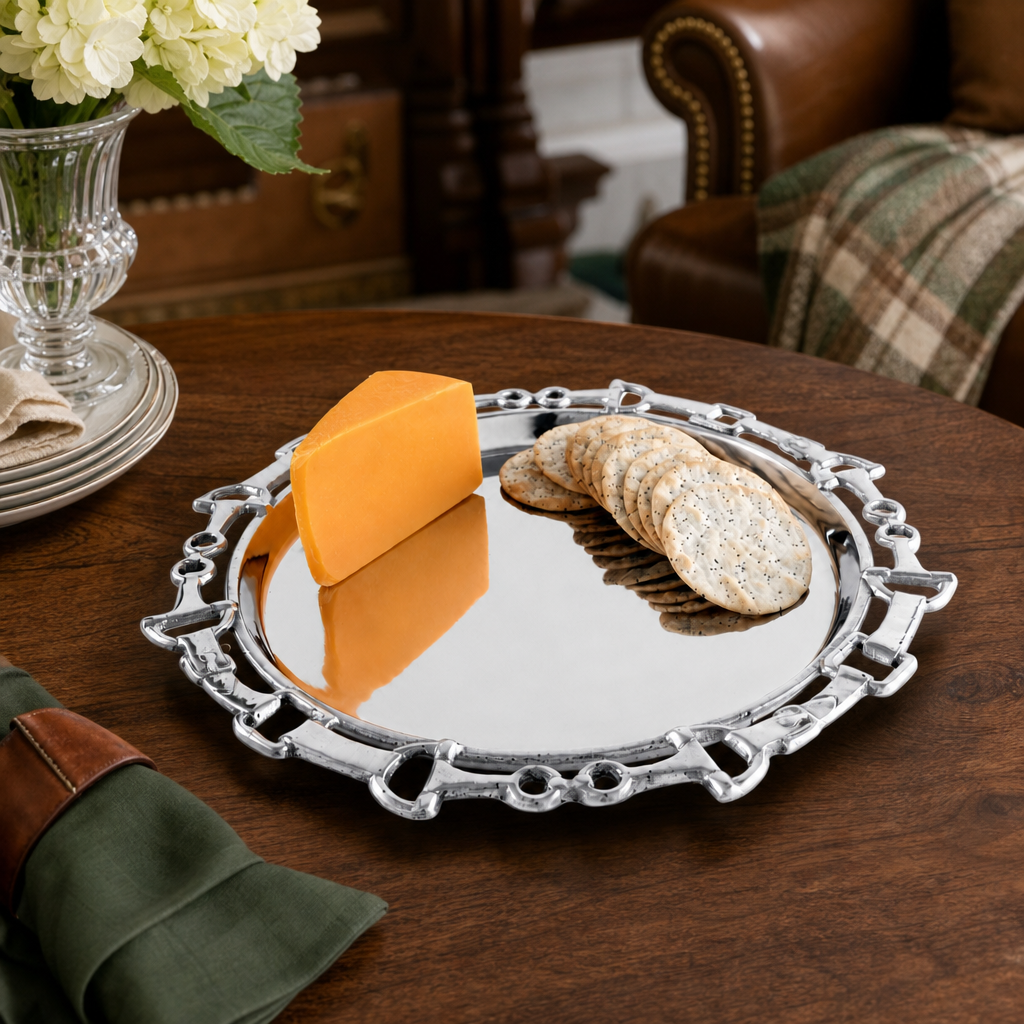 Equestrian Round Tray 12