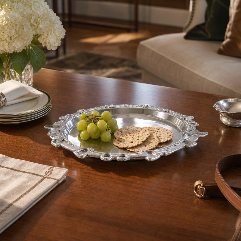 Equestrian Round Tray 12