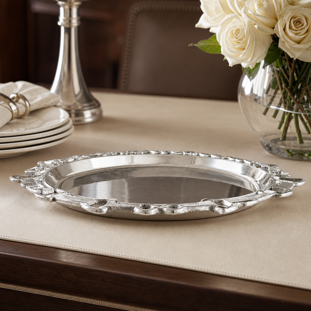Equestrian Round Tray 12