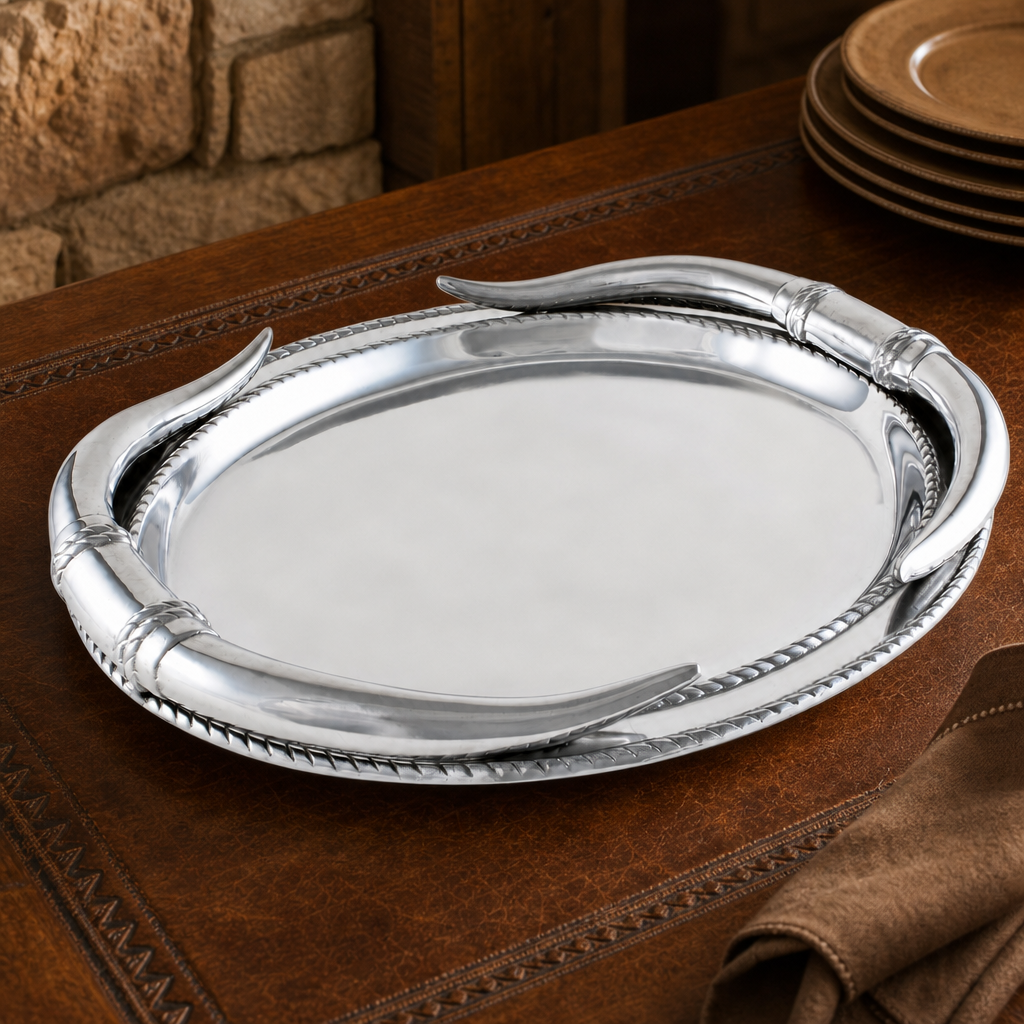 Longhorn Oval Platter  