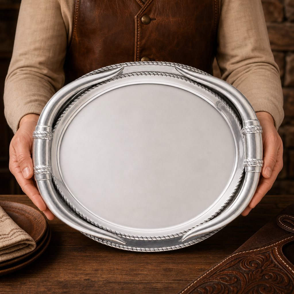 Longhorn Oval Platter  