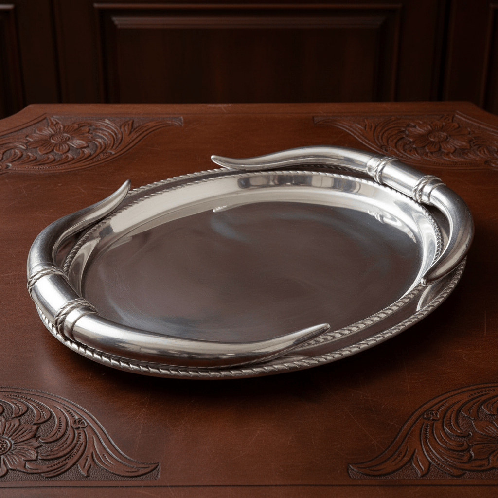 Longhorn Oval Platter  