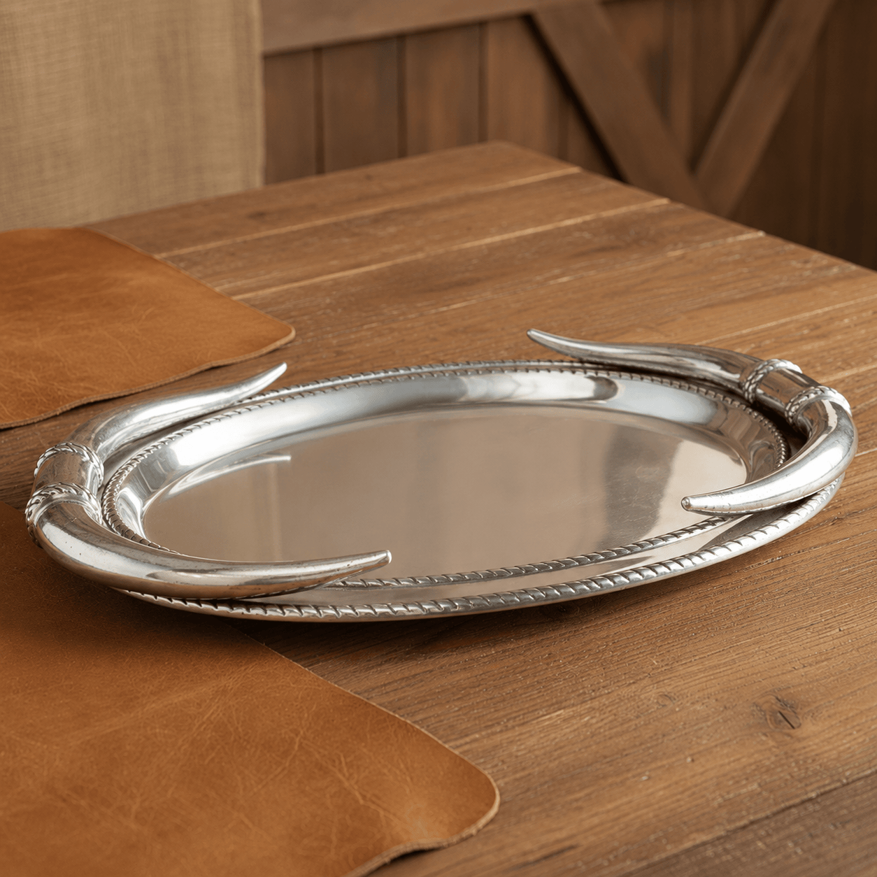 Longhorn Oval Platter  