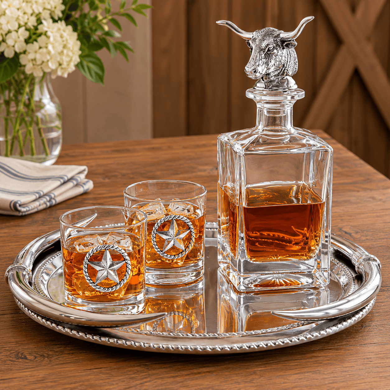 Longhorn Oval Platter  