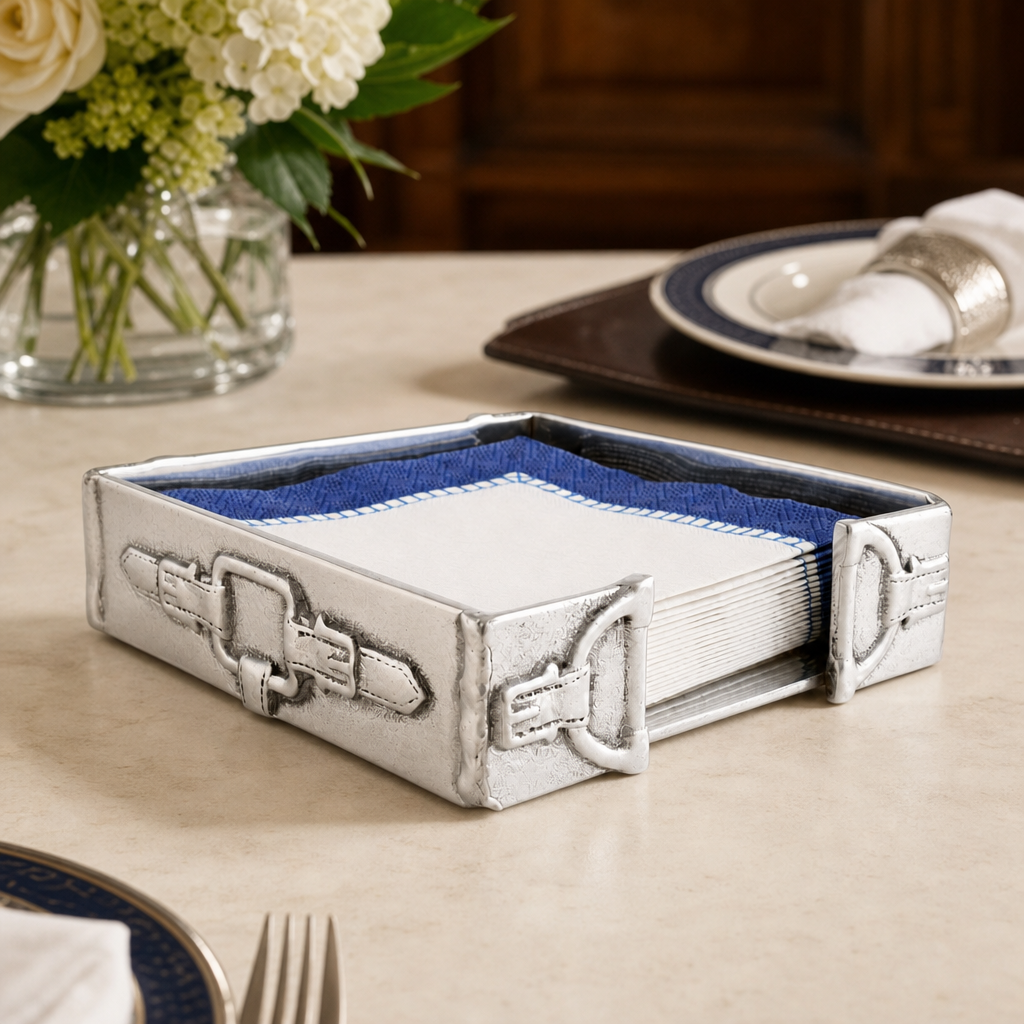 Equestrian Cocktail Napkin Box