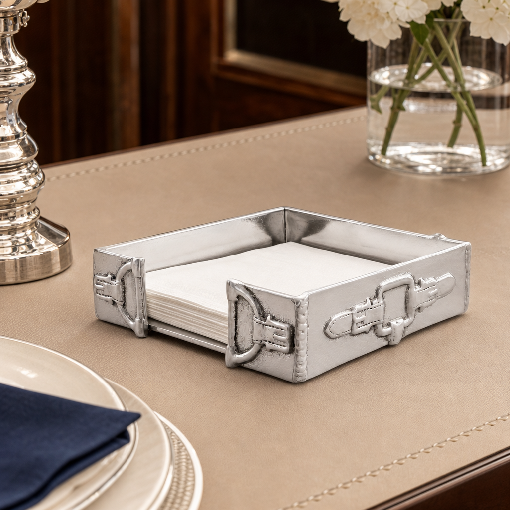 Equestrian Cocktail Napkin Box