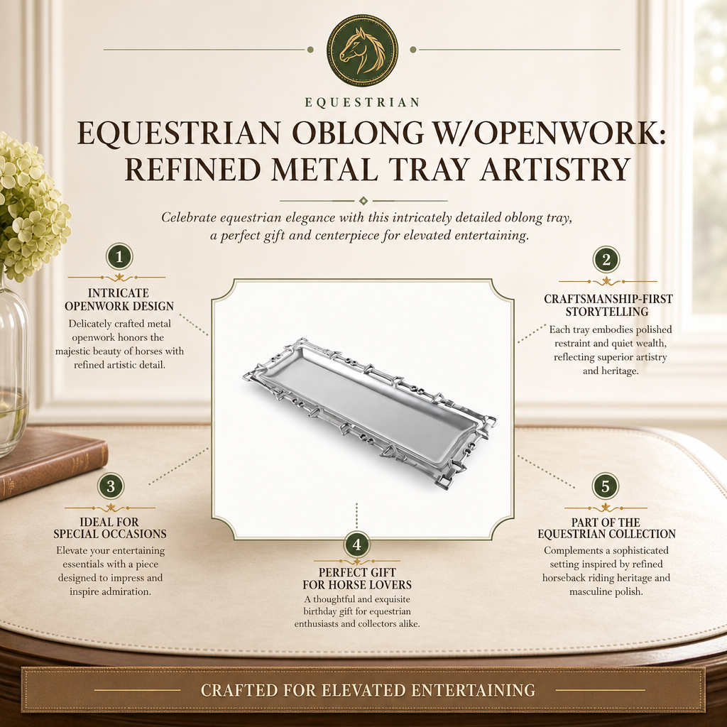Equestrian Oblong W/Openwork  